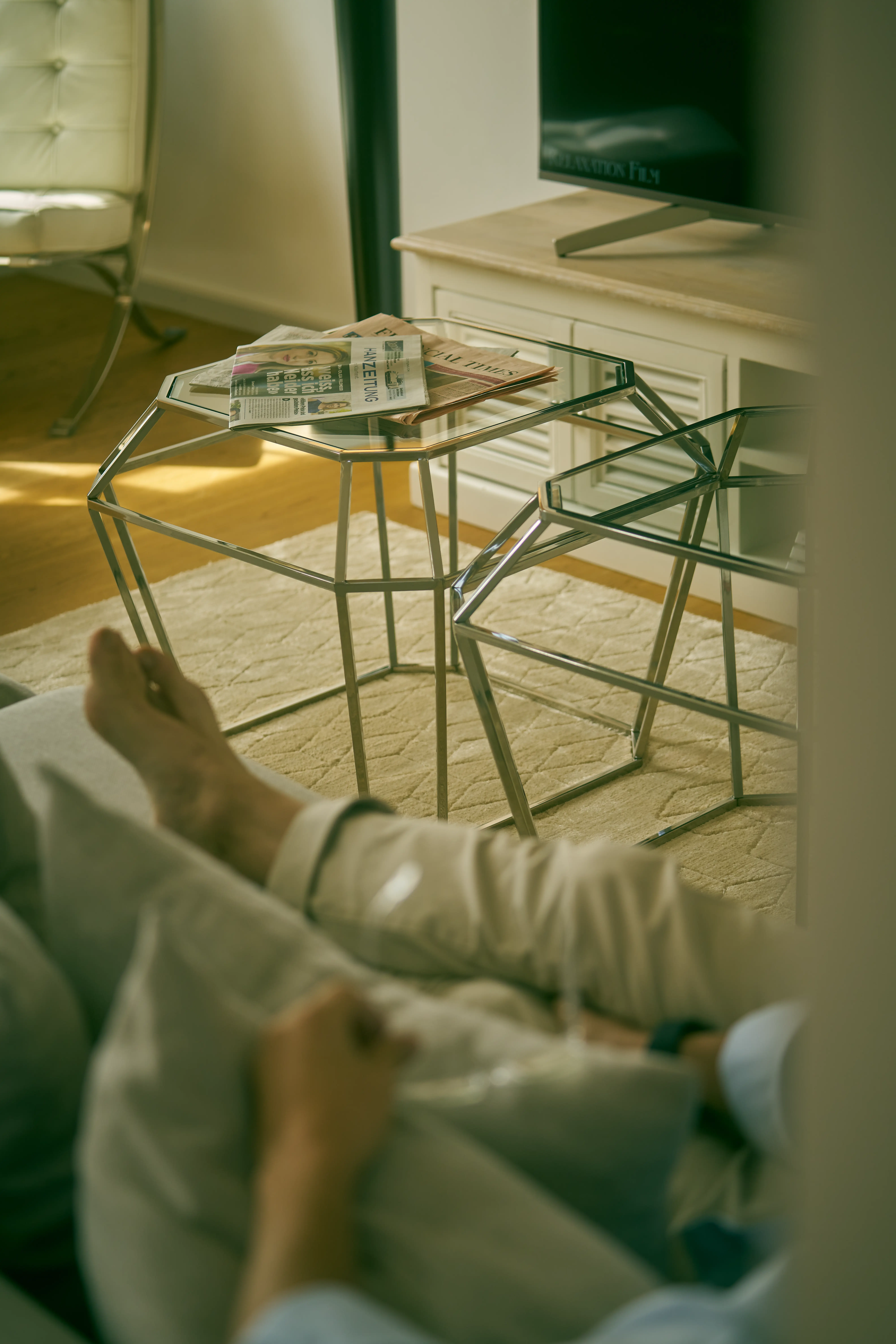 Elegante slaapkamer in het Harmonia-verblijf