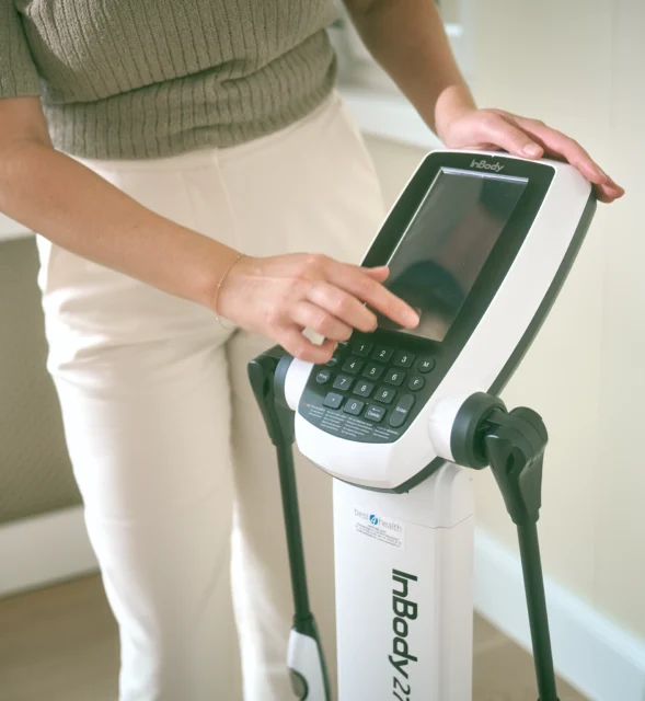 Cliënt tijdens TRD consultsessie