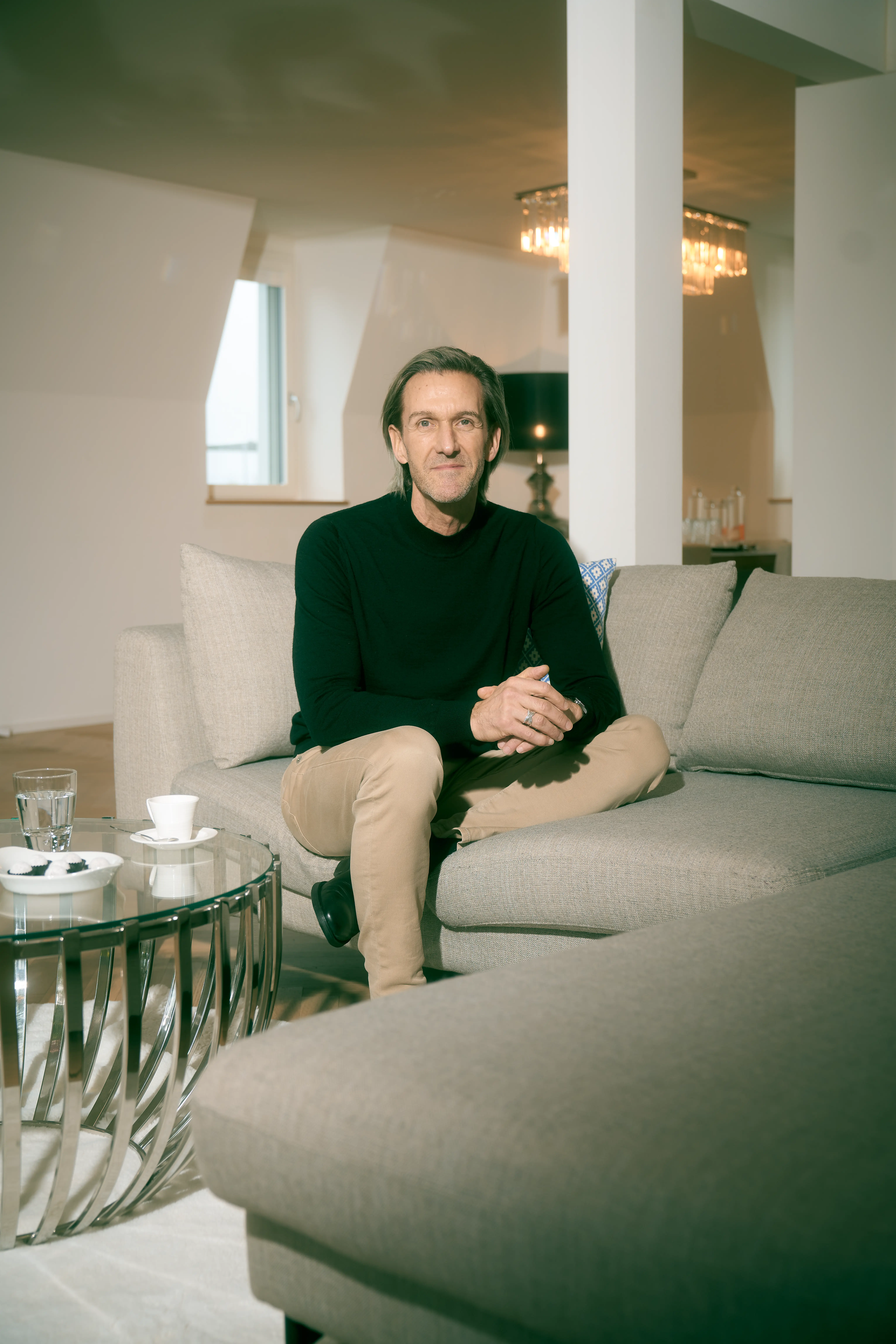 Elegante penthouse woonruimte