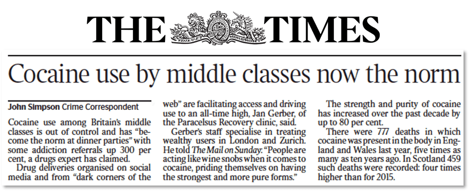 The Times cocaïne-artikel
