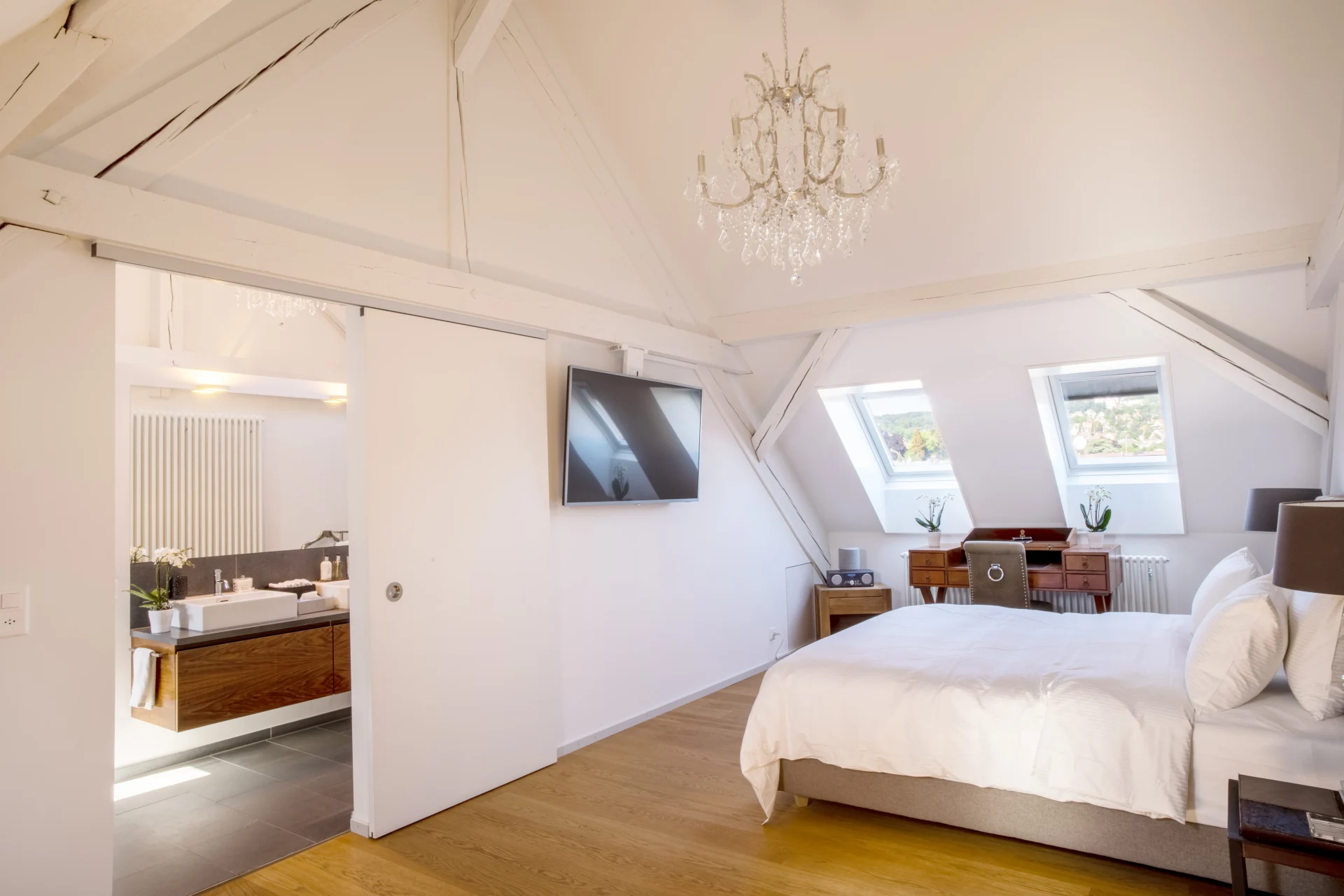 Slaapkamer suite bij de Equilibria residentie